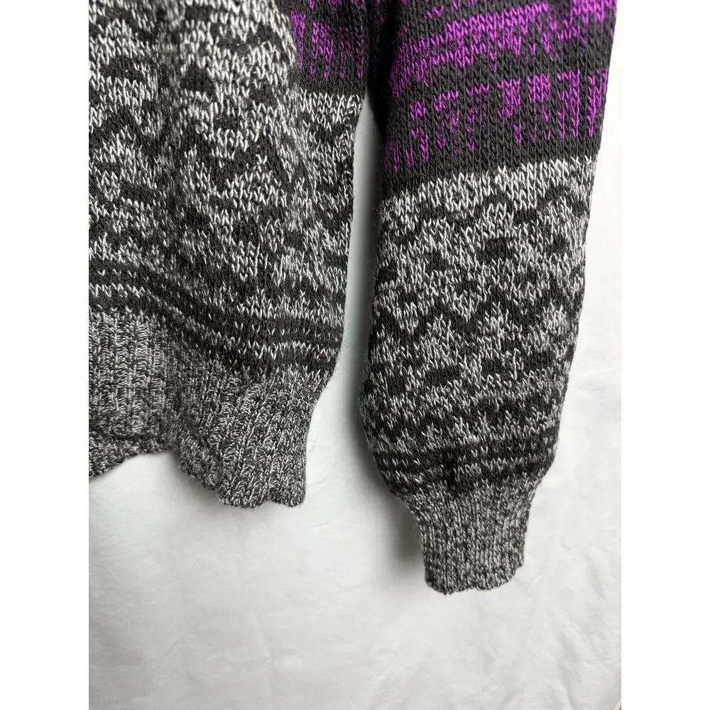 Chartwell Vintage Multicolor Knit Cardigan Sweater Men’s XL Fair Isle Button Up